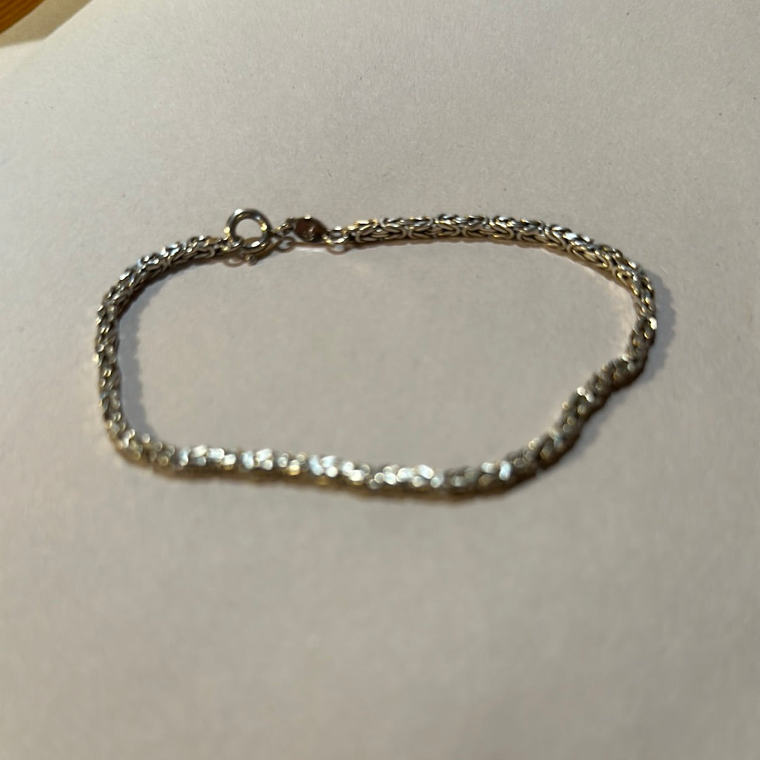 Sterling Silver Braided Italian Bracelet