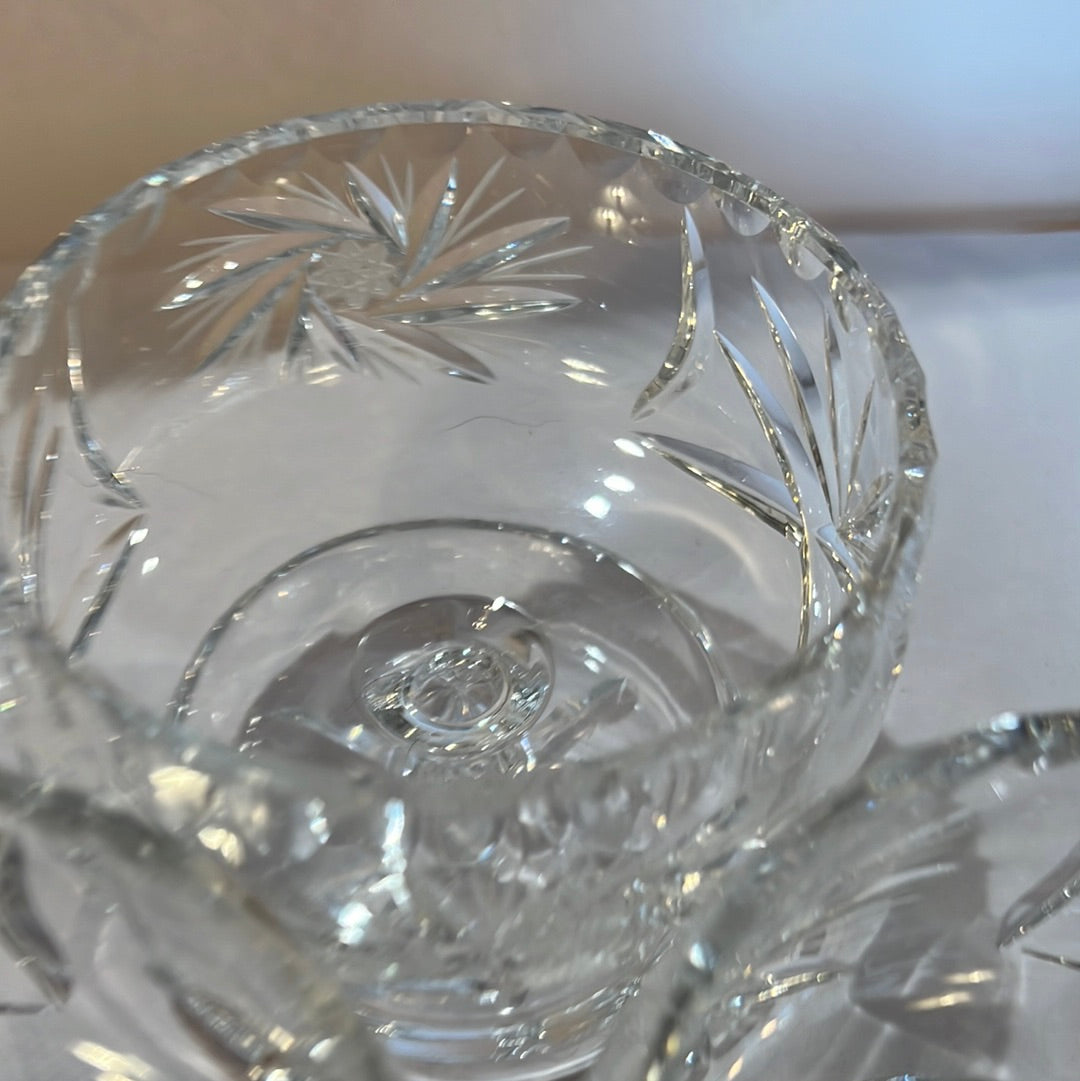 Crystal Pedestal Bowls (3)