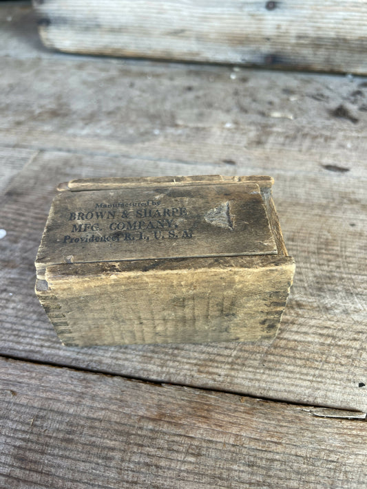 Vintage Salt Wooden Box