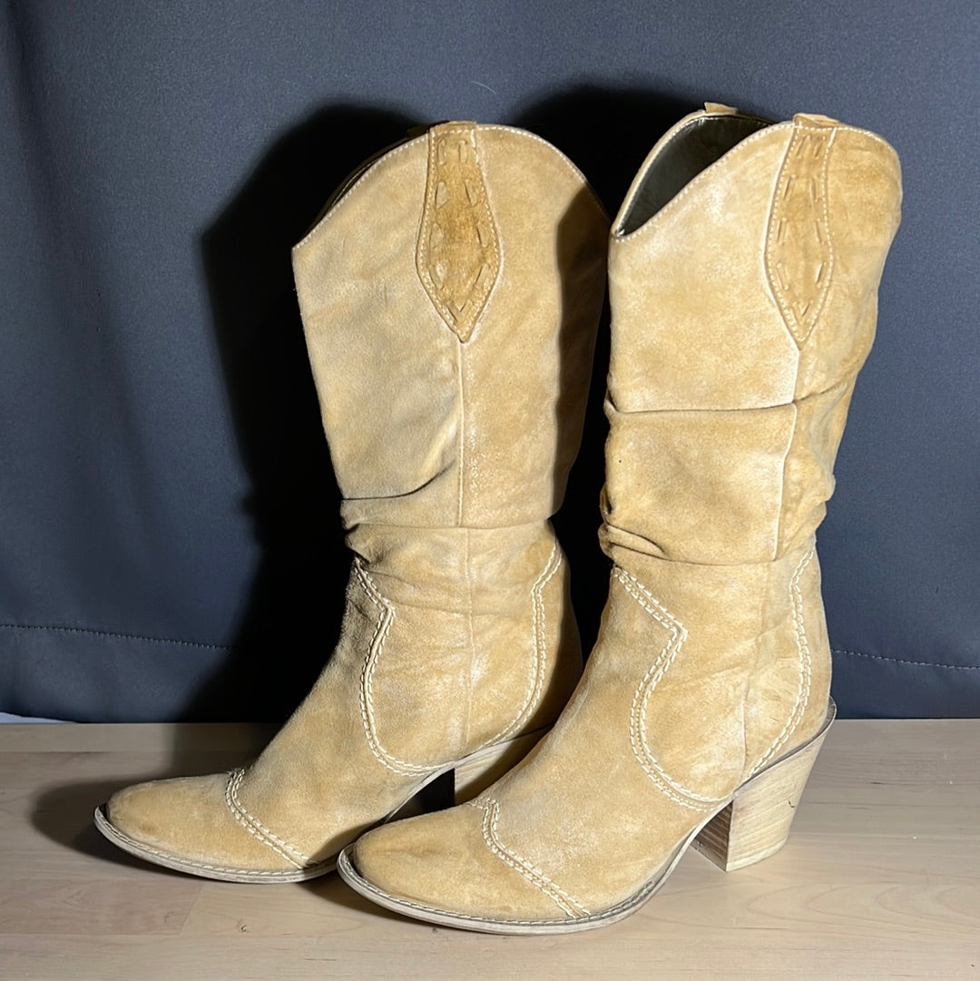 Italian Camel Colored Boots