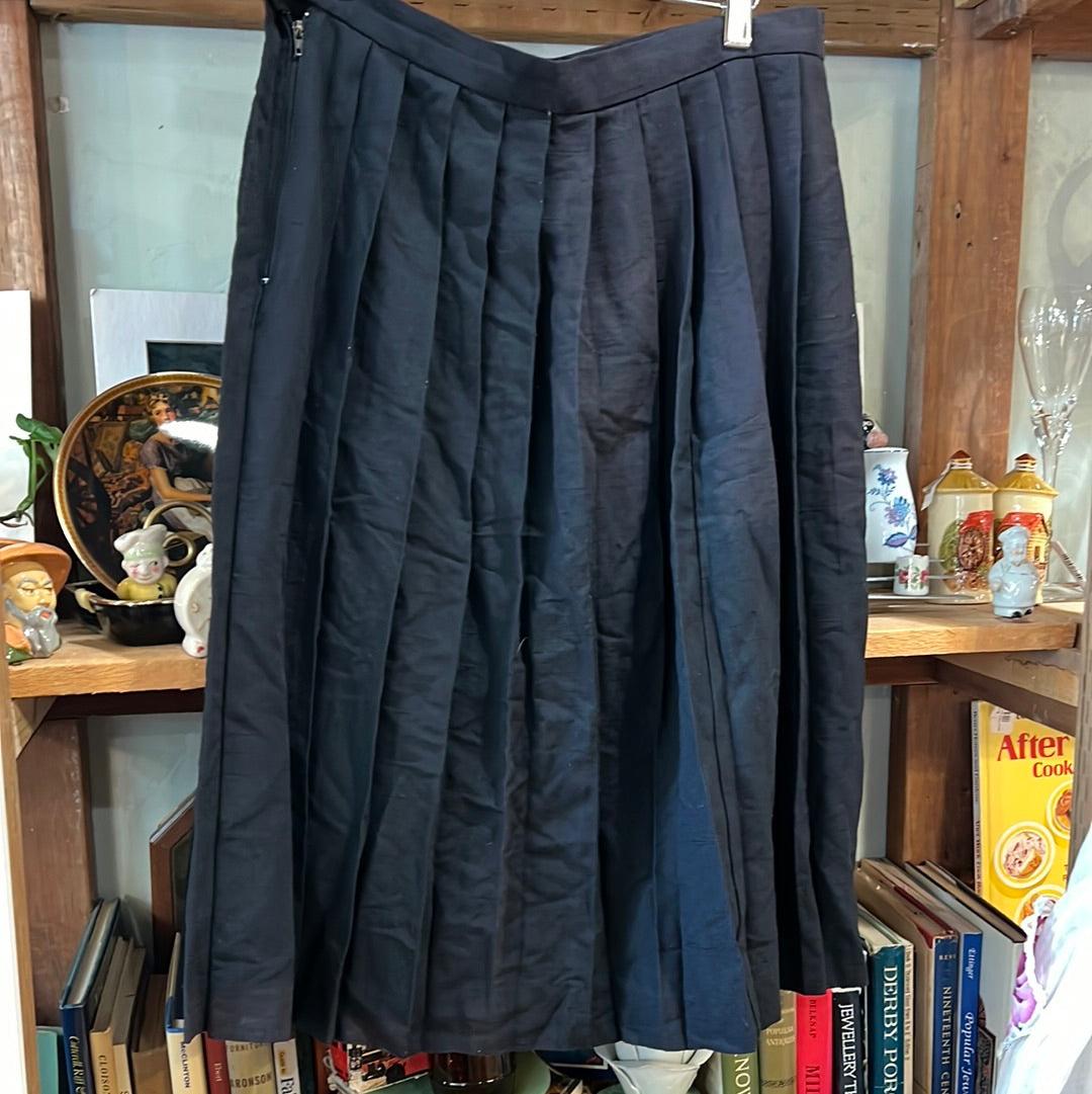 Black Pleated Skirt