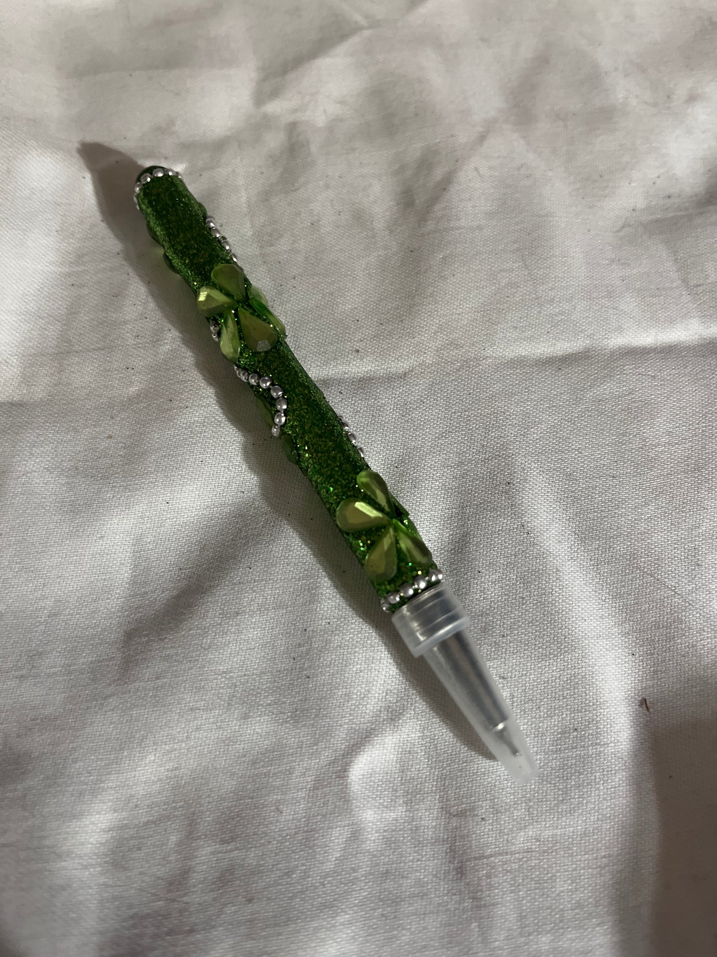 Green and pearl fancy pen