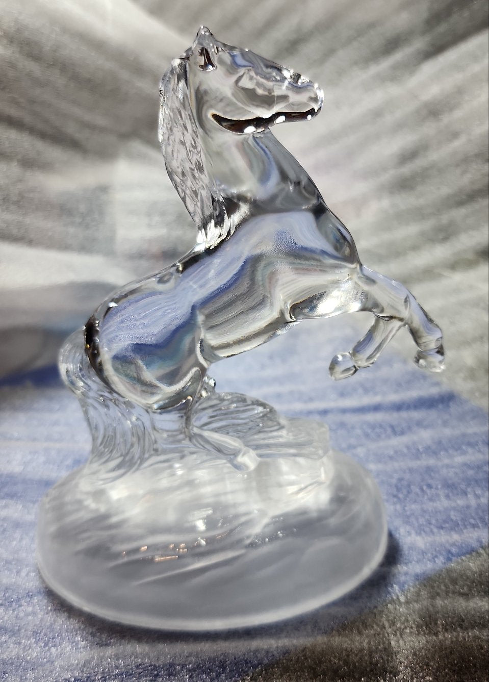 Lead Crystal Stallon Figurine