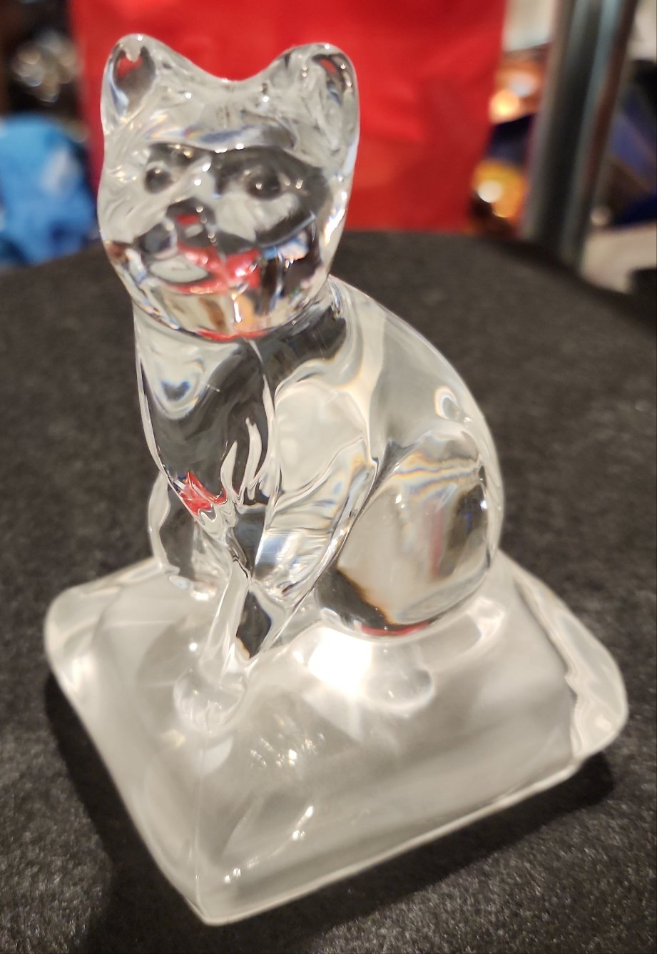 Crystal Cat Figurine
