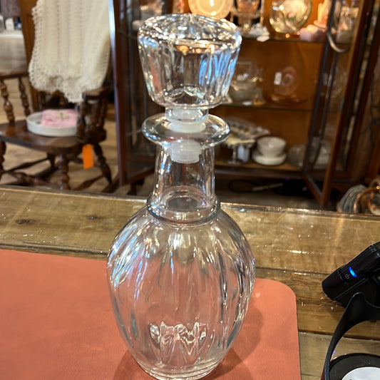 Vtg Ribbed Decanter