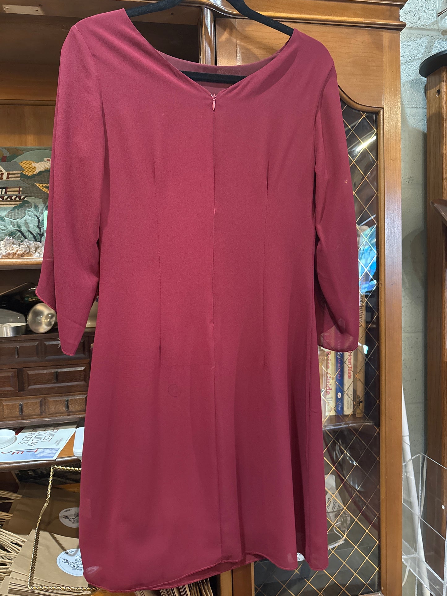 Grace Karin Maroon Dress