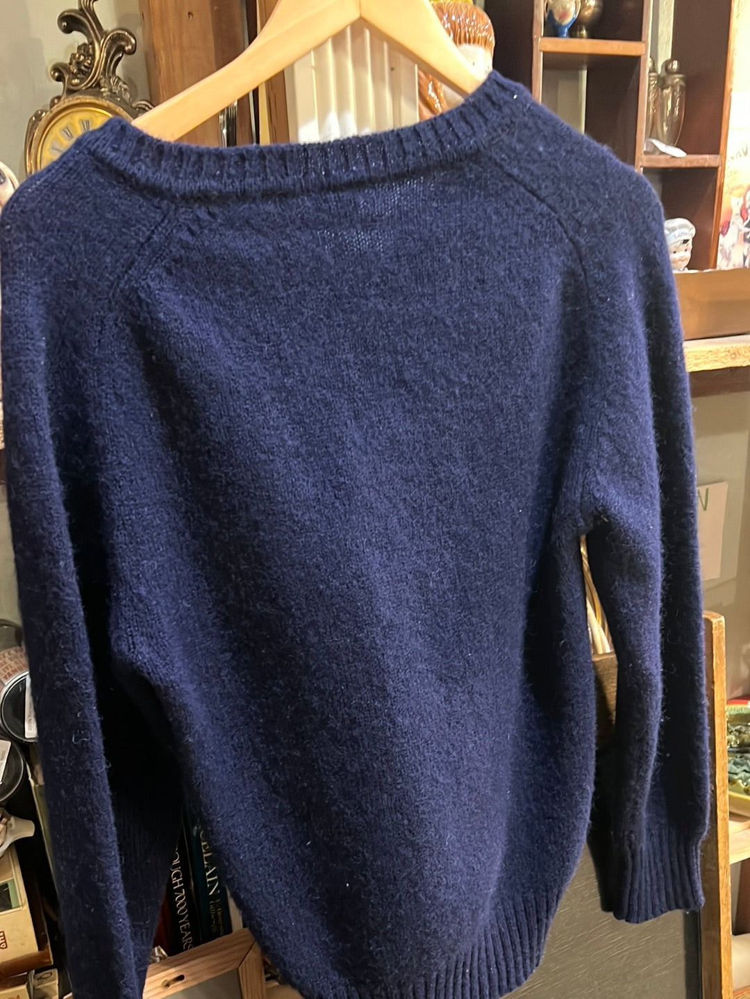 Vtg Wool Crewneck Sweater (S)