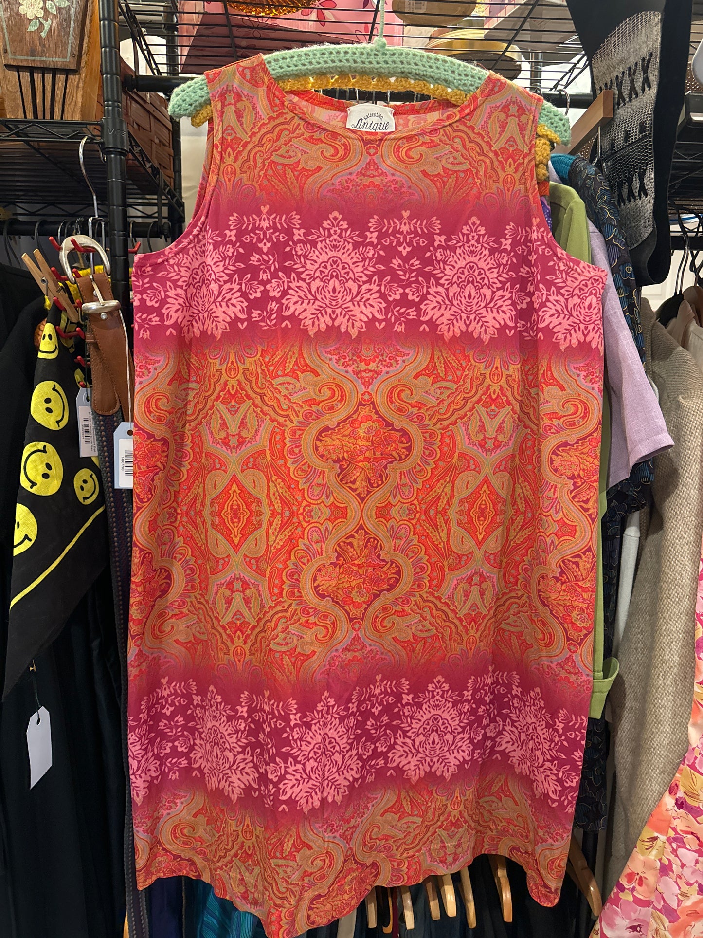 Collection Antique Bright Paisley Mod Dress