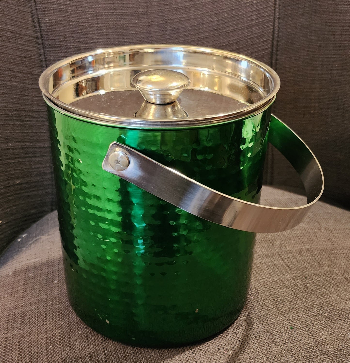 Green Stainless Ice Bucket
