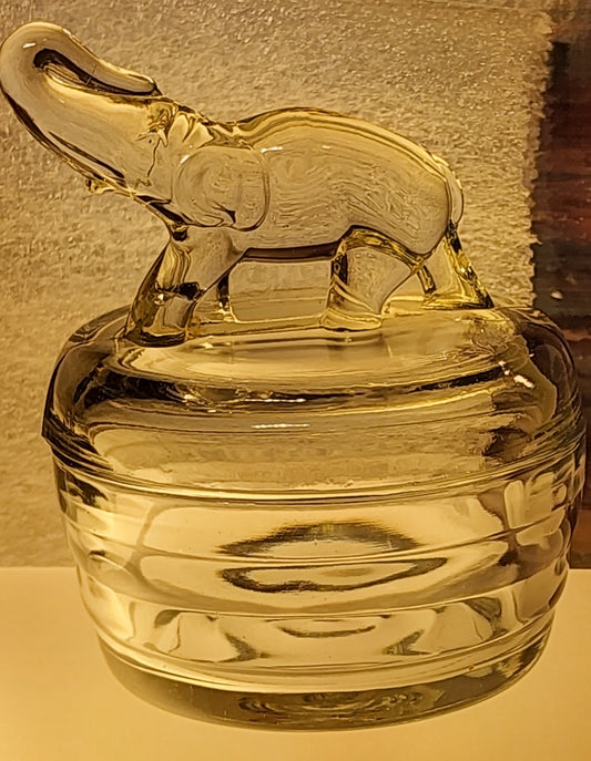 40s Jeanette Elephant Lidded Jar