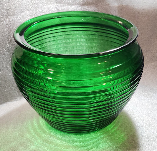 NATIONAL Pottery/Glass Ribbed Vase/Bowl