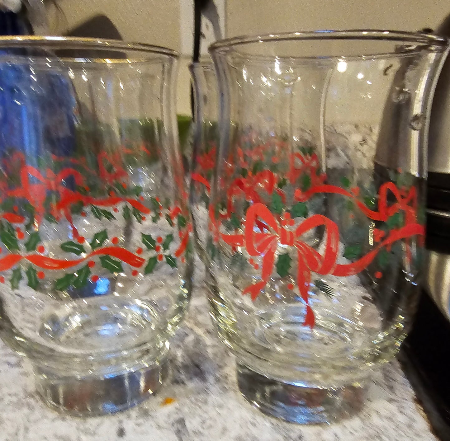 Vntg Libby Christmas Glass