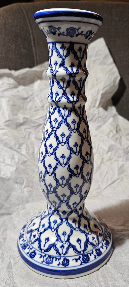 Vntg Ceramic 9 inch Candle Holder