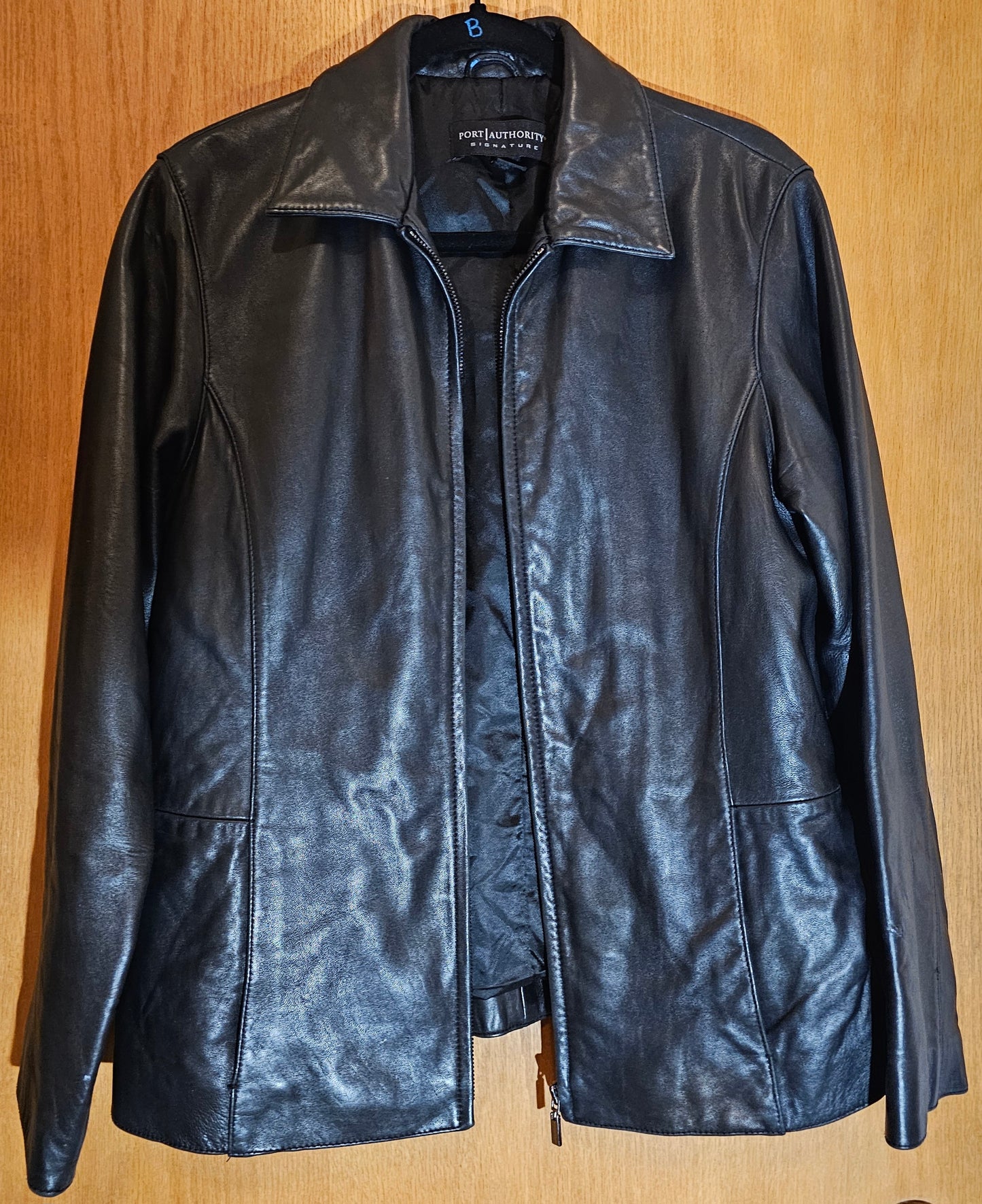 Vntg Portathority Blk Soft Leather Jacket