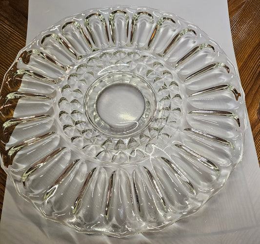MC Footed Glass Cake/Desert Plate