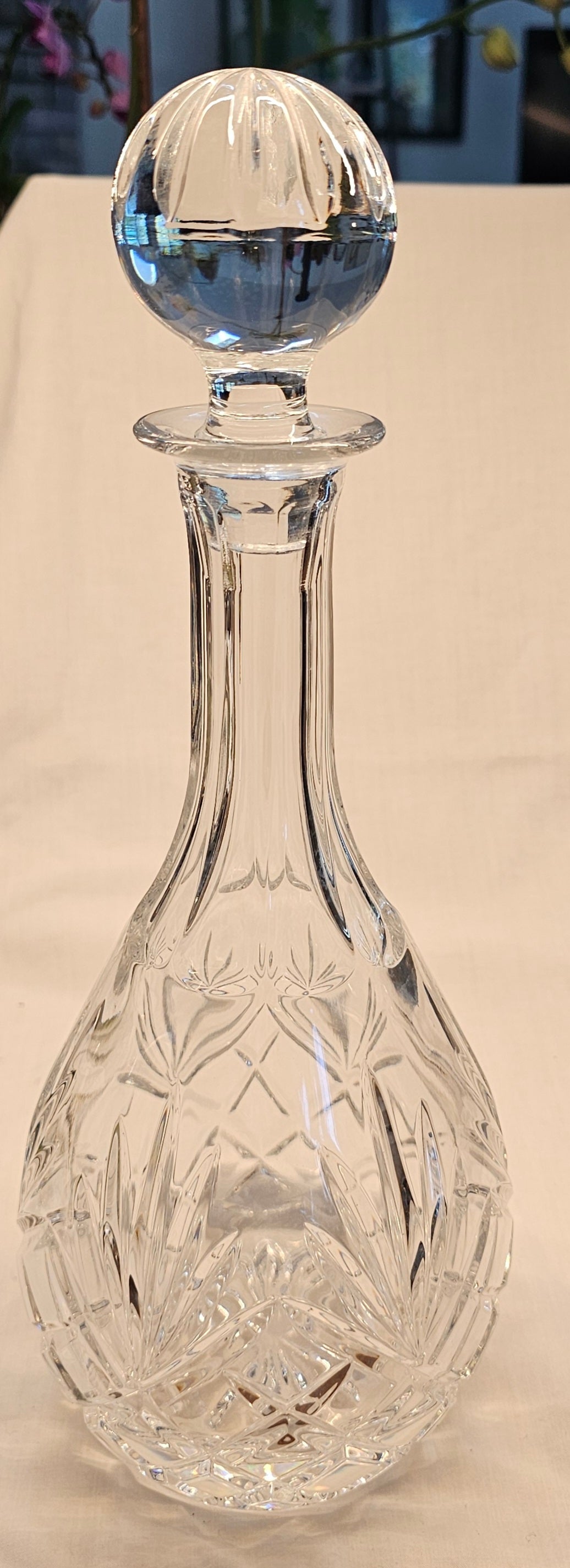 Towle Lead  Crystal Decanter 13"