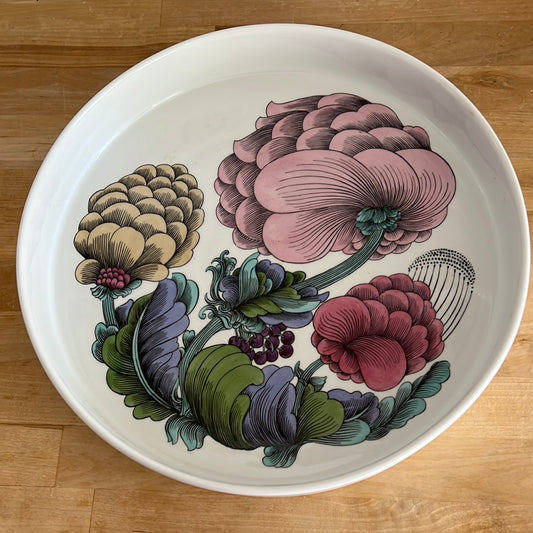 Vtg Rosenthal Floral Serving Plate