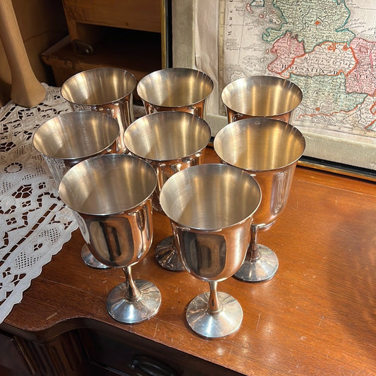 Salem Silver Plated Goblets (8)
