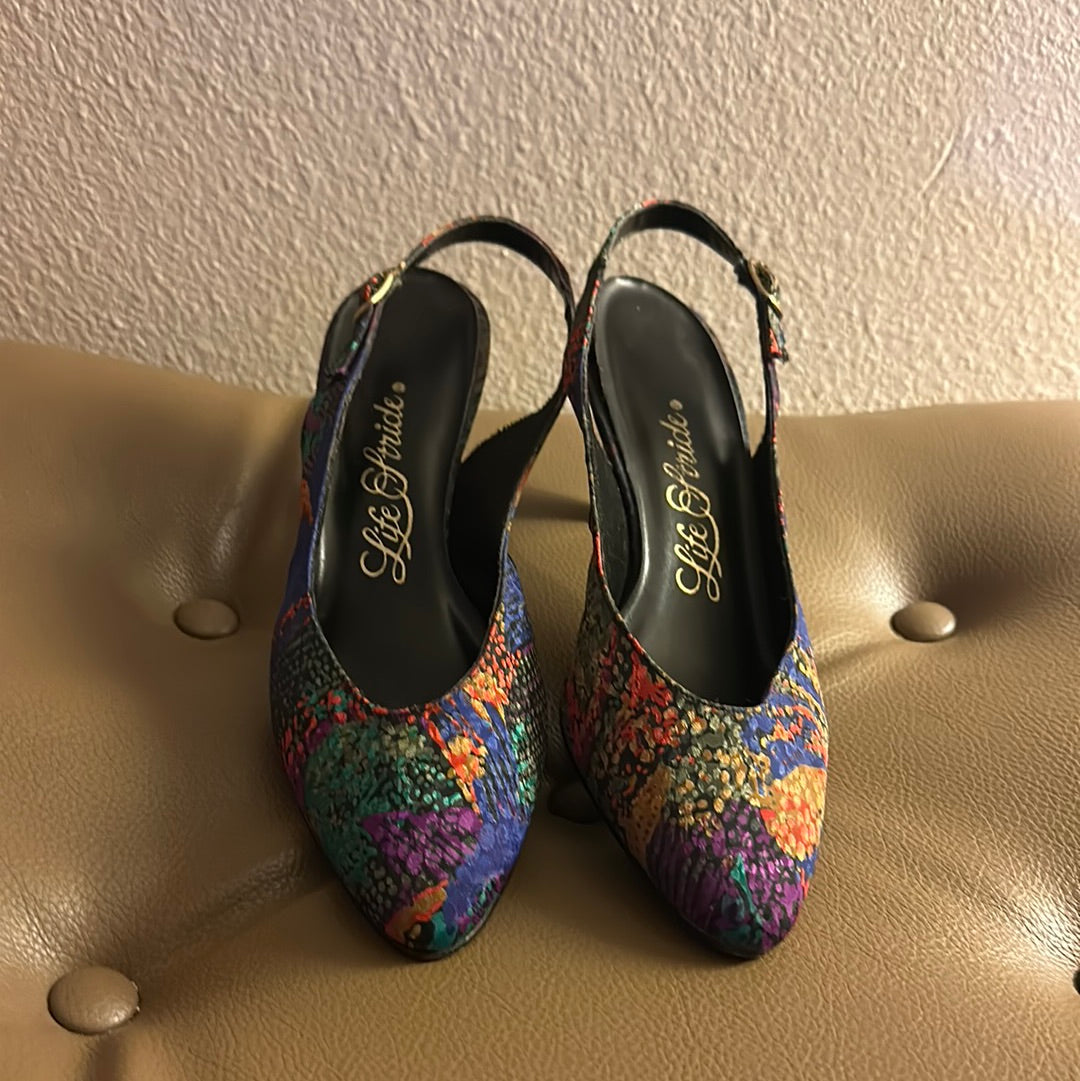 Vtg Life Strides Slingback Pumps