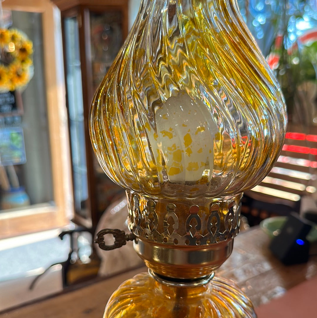 Vintage Converted Oil Lamp