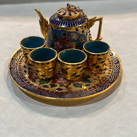Mini Cloisonne Tea Set (7 pcs)