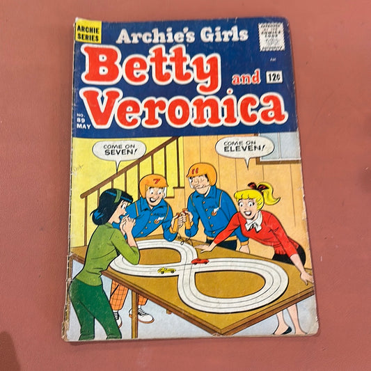Archie's Girls Betty and Veronica #89, Archie Comics 1963 Slot Car