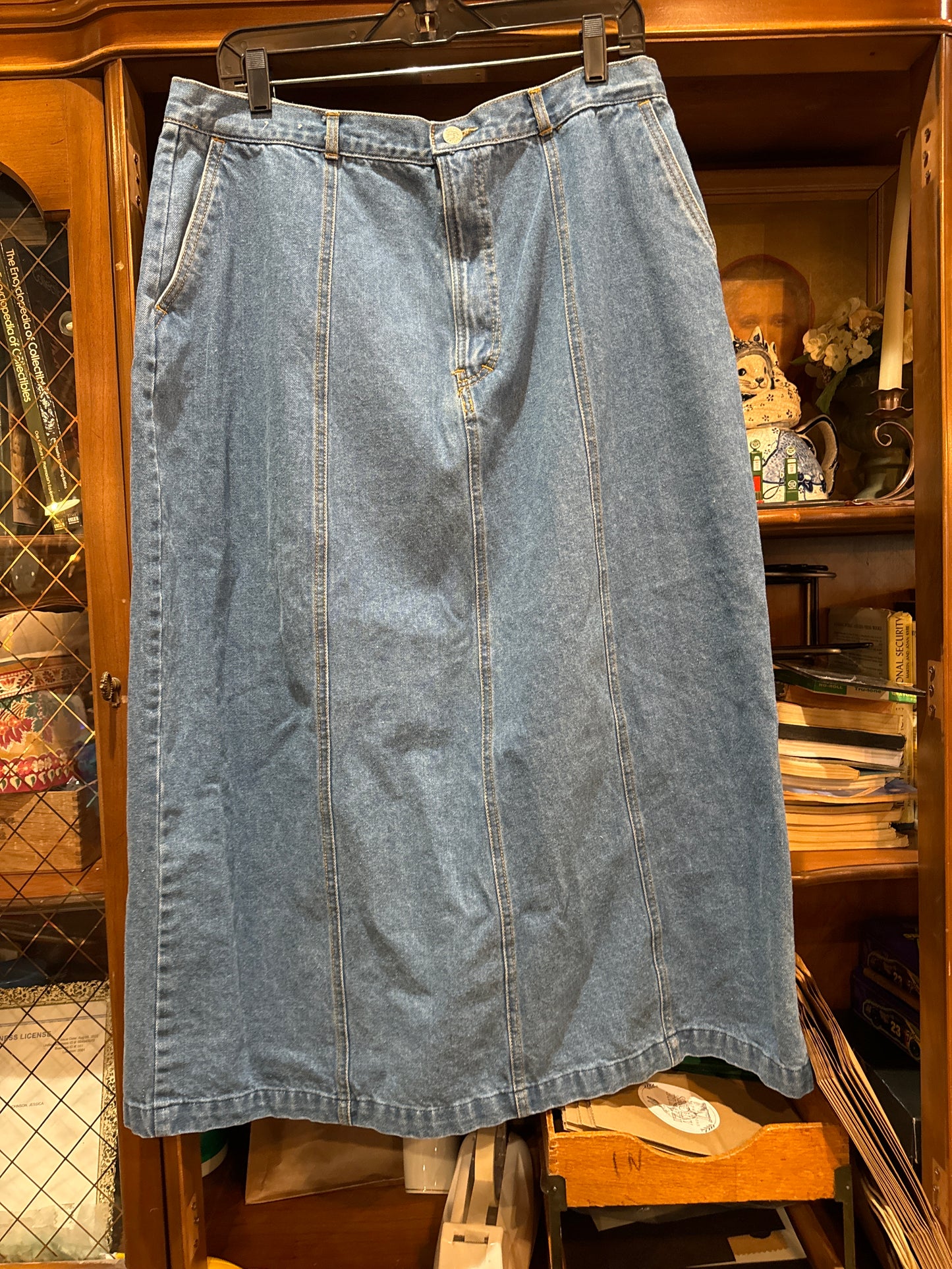 Vtg S.Blues Pocketed Denim Skirt