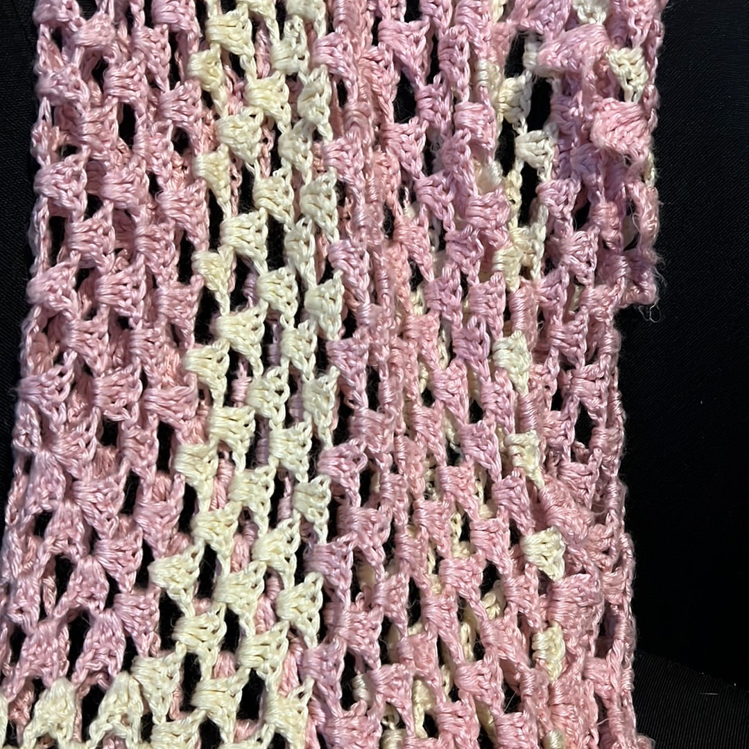 Pink & Yellow Crochet Baby Blanket