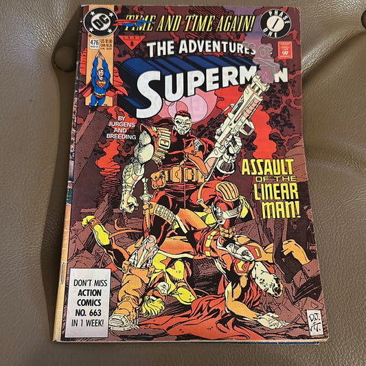 Adventures of Superman DC COMICS #476 1991