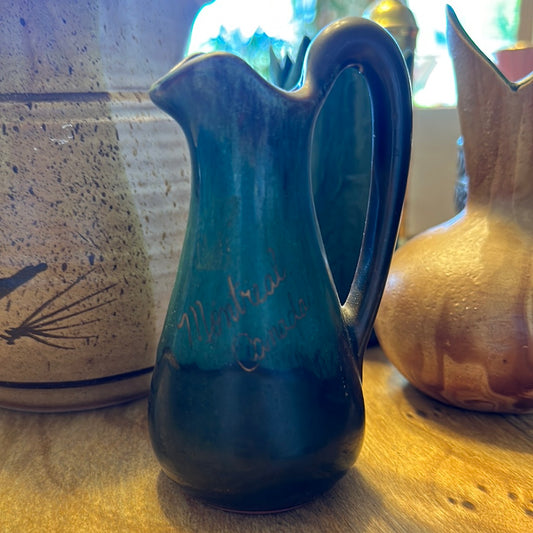 Montreal Canada Small Pottery Pitcher