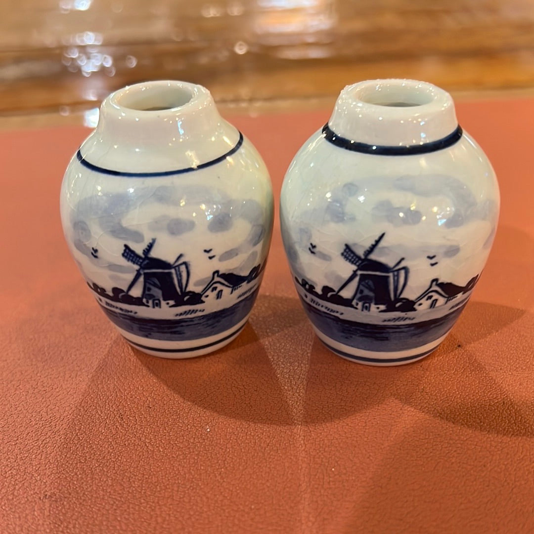 Pair of Mini Windmill Vases