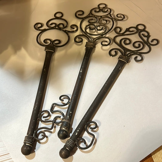 Trio of Decorative Metal Keys