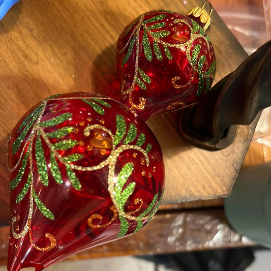 Pier 1 glass Ornaments