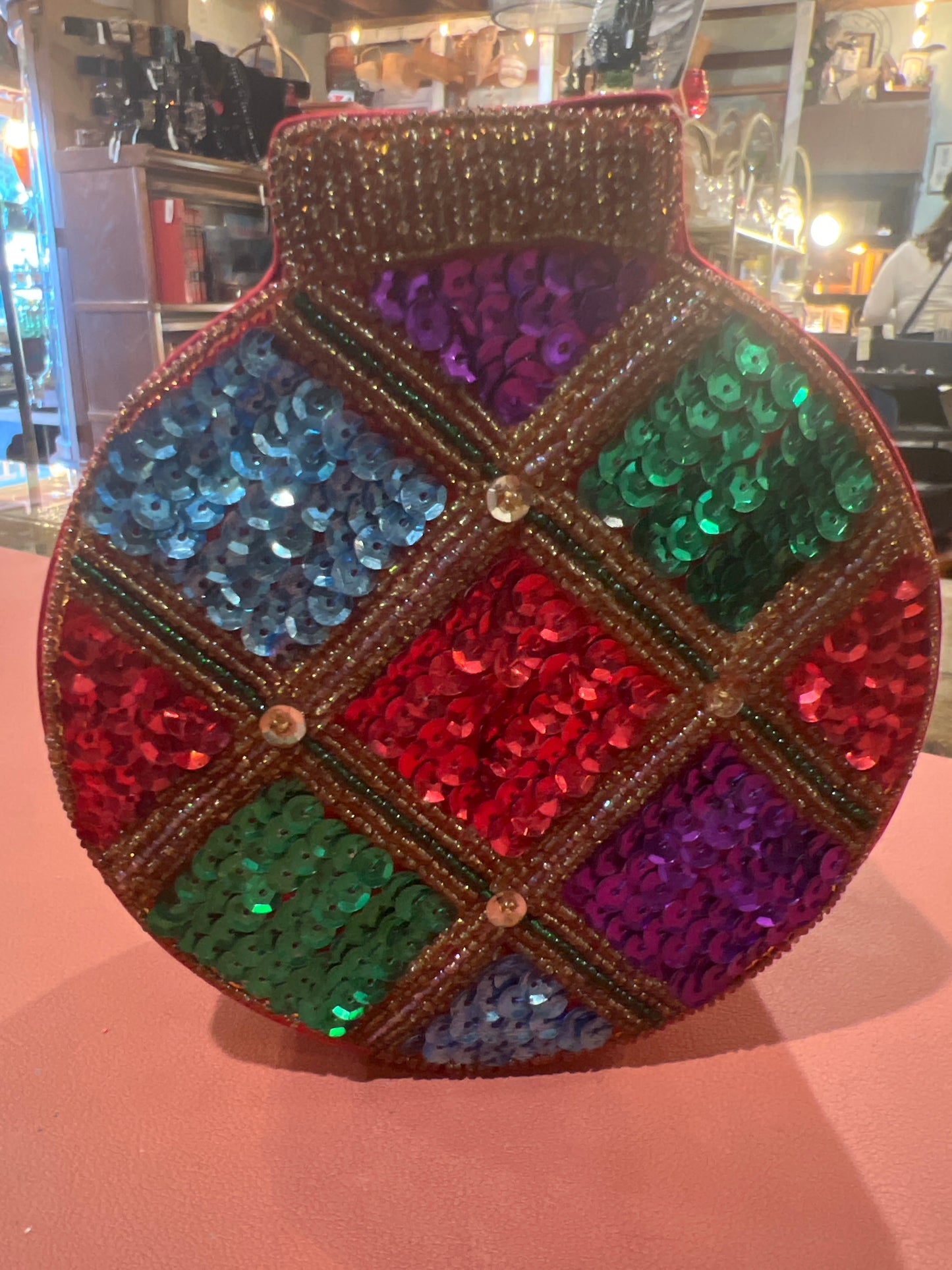 Beaded Ornament Shaped Box