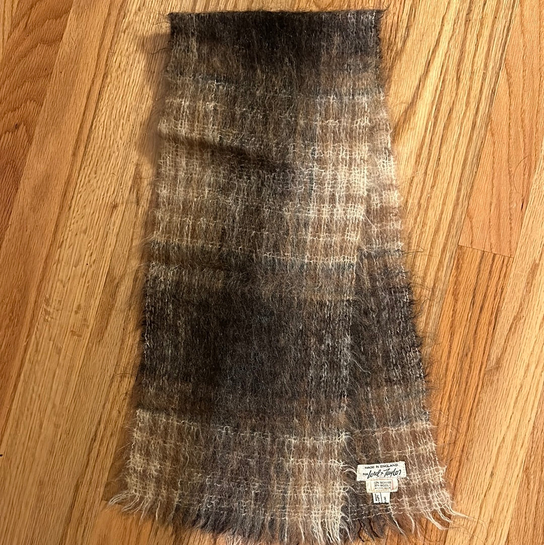 Vtg Lord & Taylor Mohair/Wool Scarf