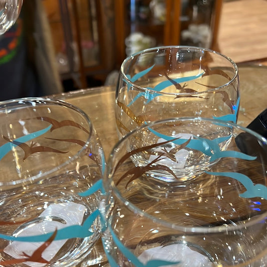 5 MCM Culver Rolly Polly Cocktail Glasses