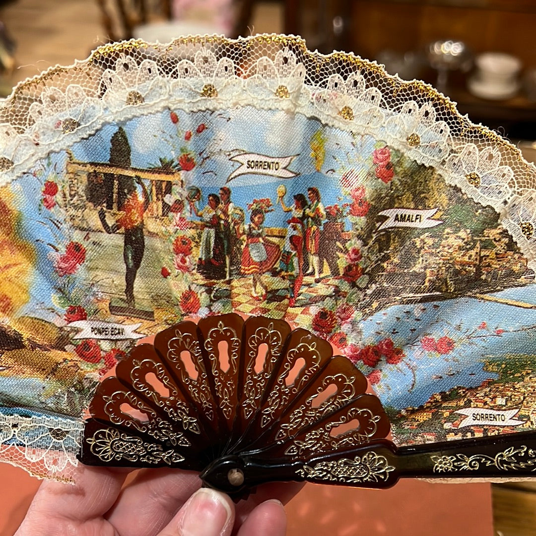Souvenir Italian Fan - Small