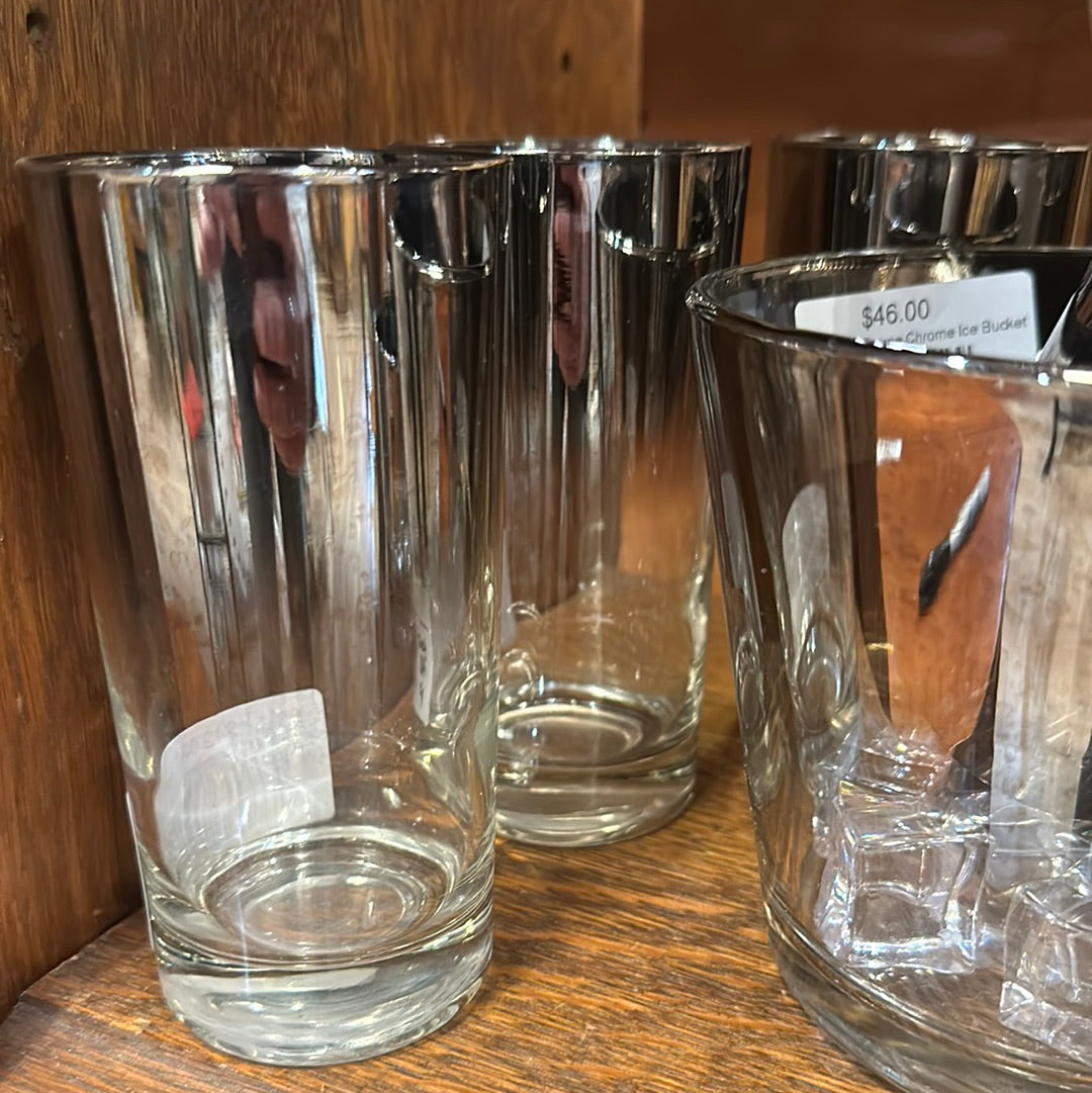 MCM Dorothy Thorpe Chrome Highball Glasses – WildHareAntiques