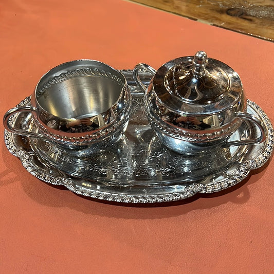 Irwinware Cream & Sugar Set with Tray