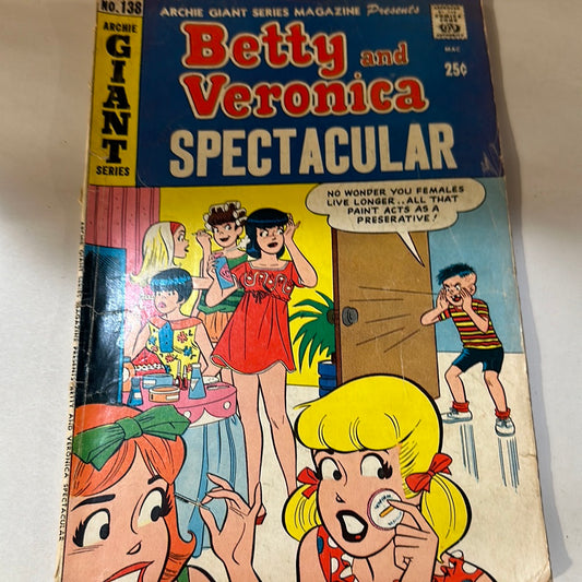 Archie Giant Series Magazine Betty And Veronica #138 1966 Archie Comics
