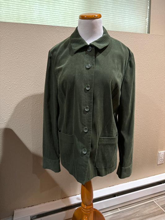 Vtg JM Army Green Pocketed Jacket