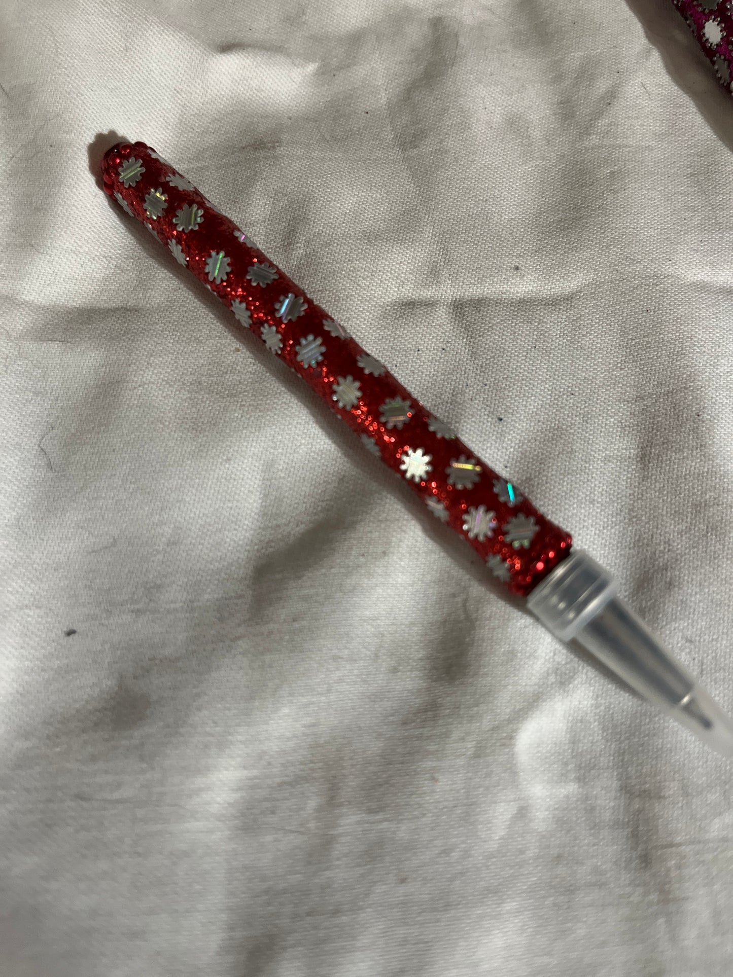 Red fancy pen