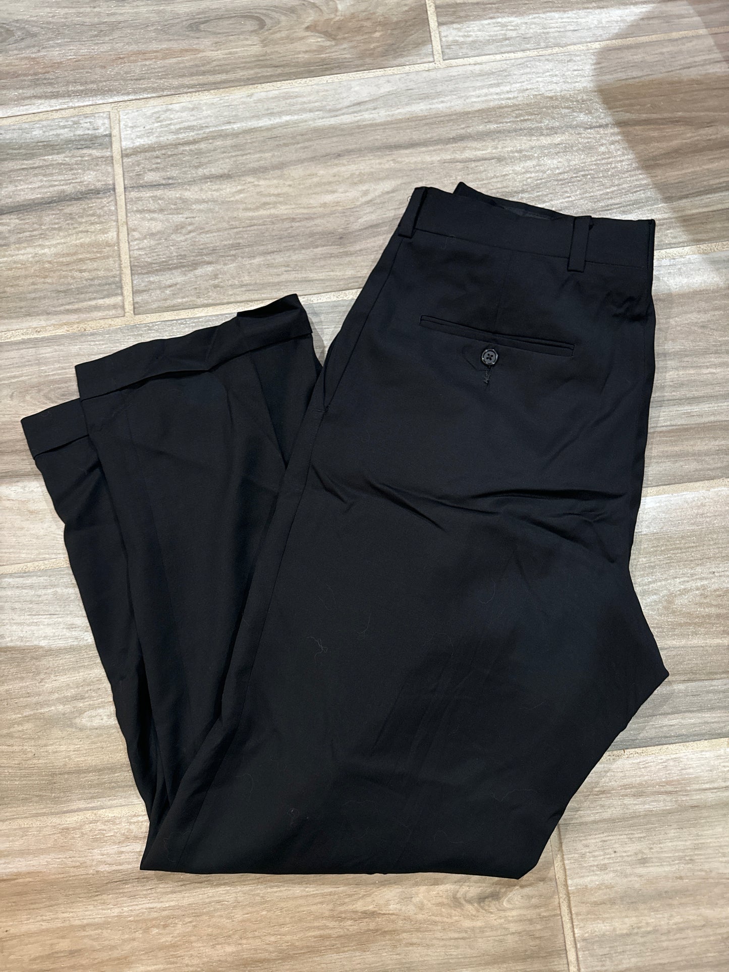 Vtg 80s Men’s Black Dress Pants