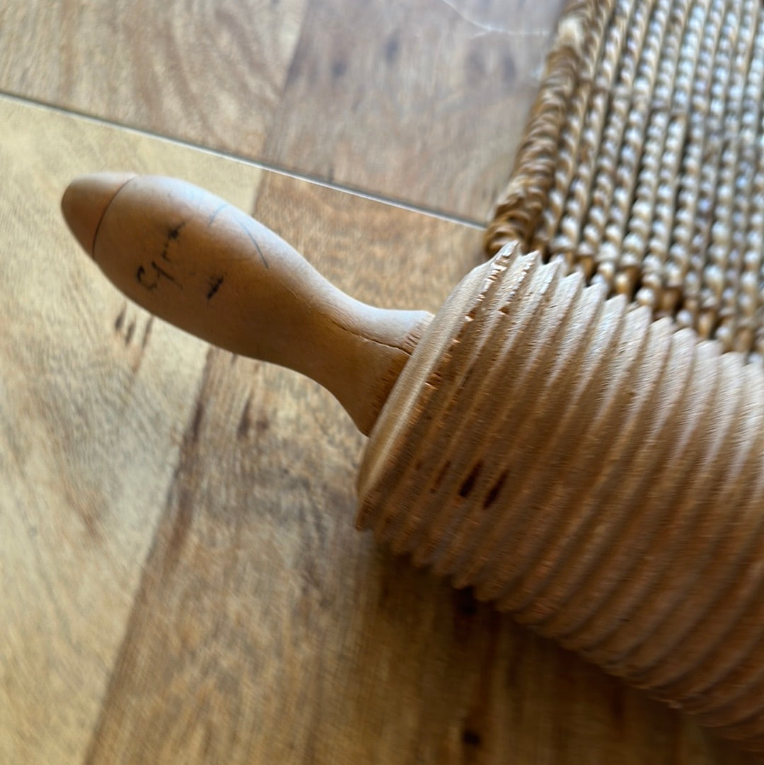 Antique Italian Pasta Cutting Wooden Rolling Pin