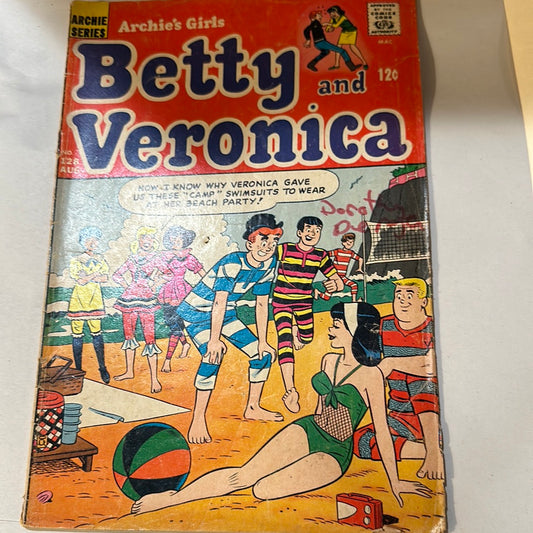BETTY & VERONICA#128 FN/VF 1966 ARCHIE SILVER AGE COMICS