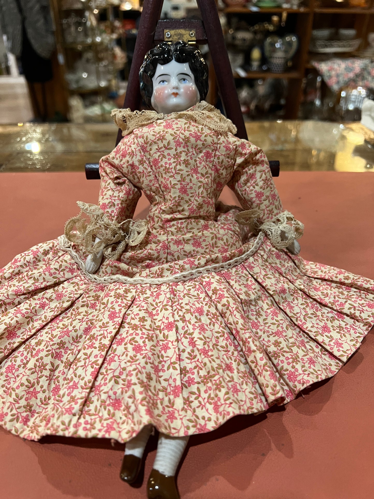 Vtg Porcelain Doll