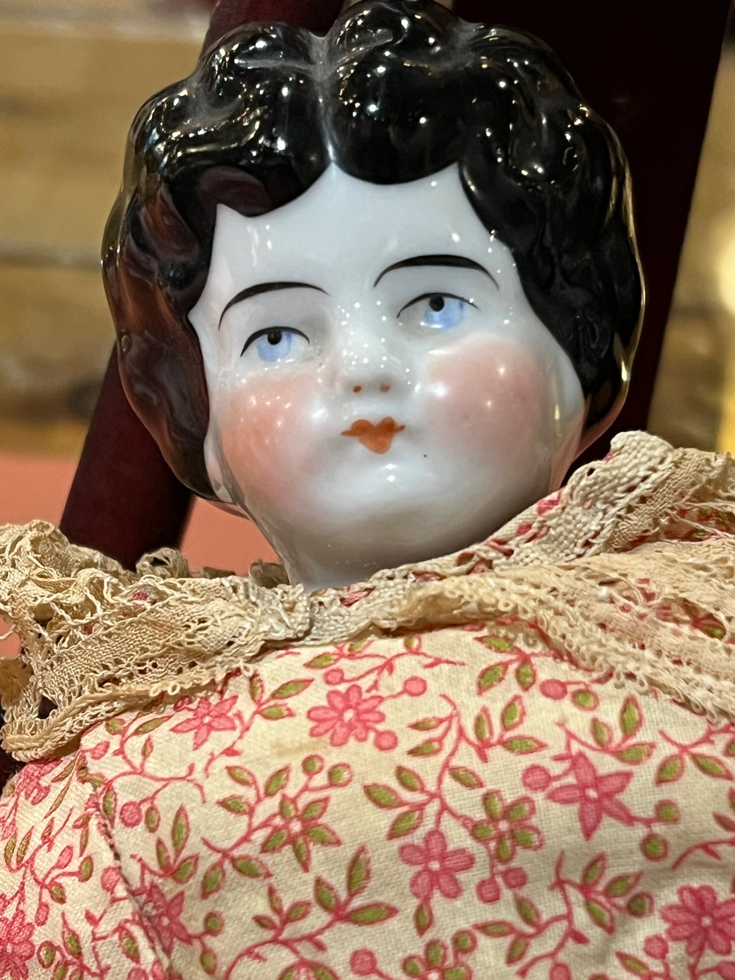 Vtg Porcelain Doll