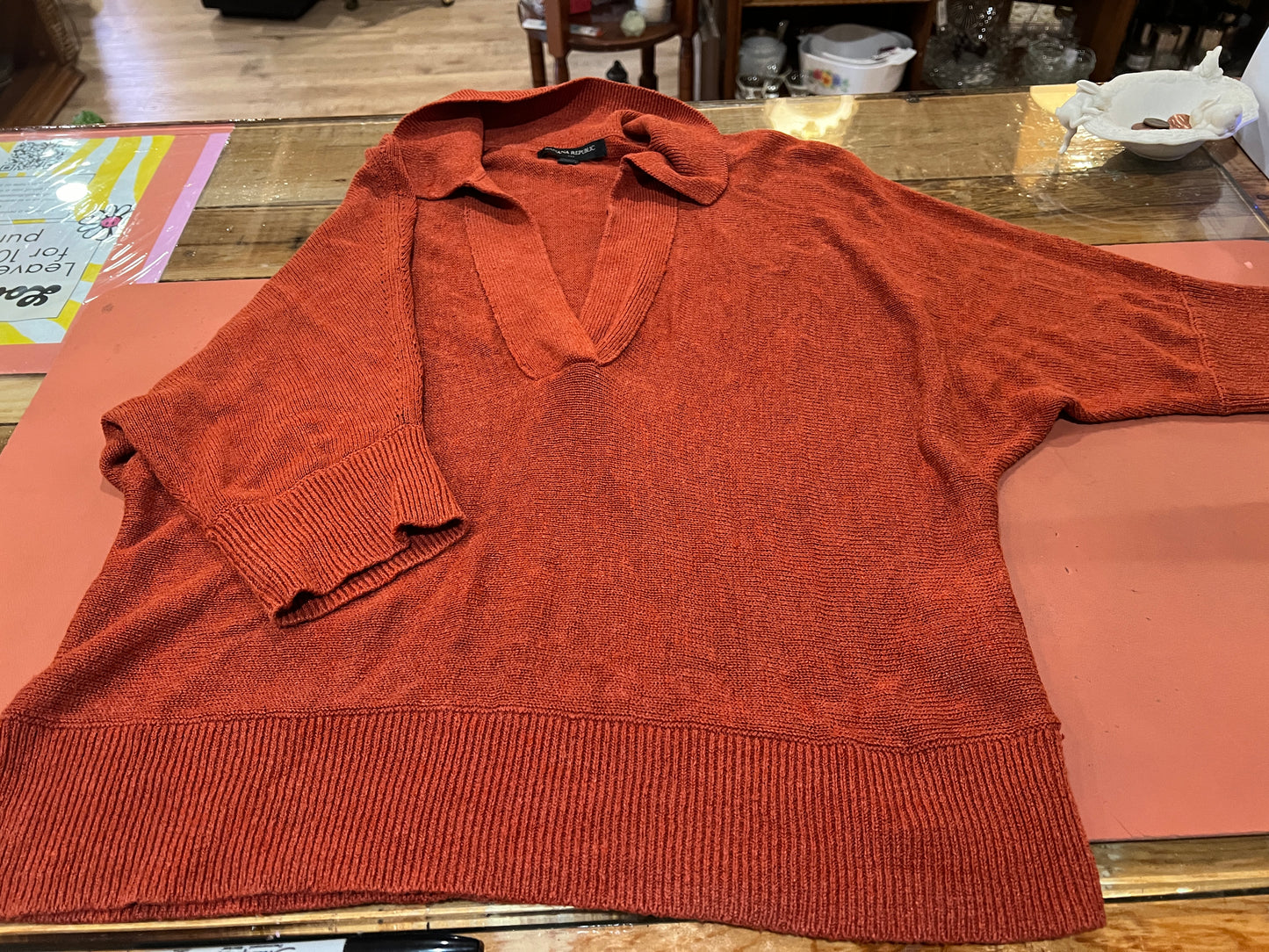 Orange Banana Republic Knitted Top