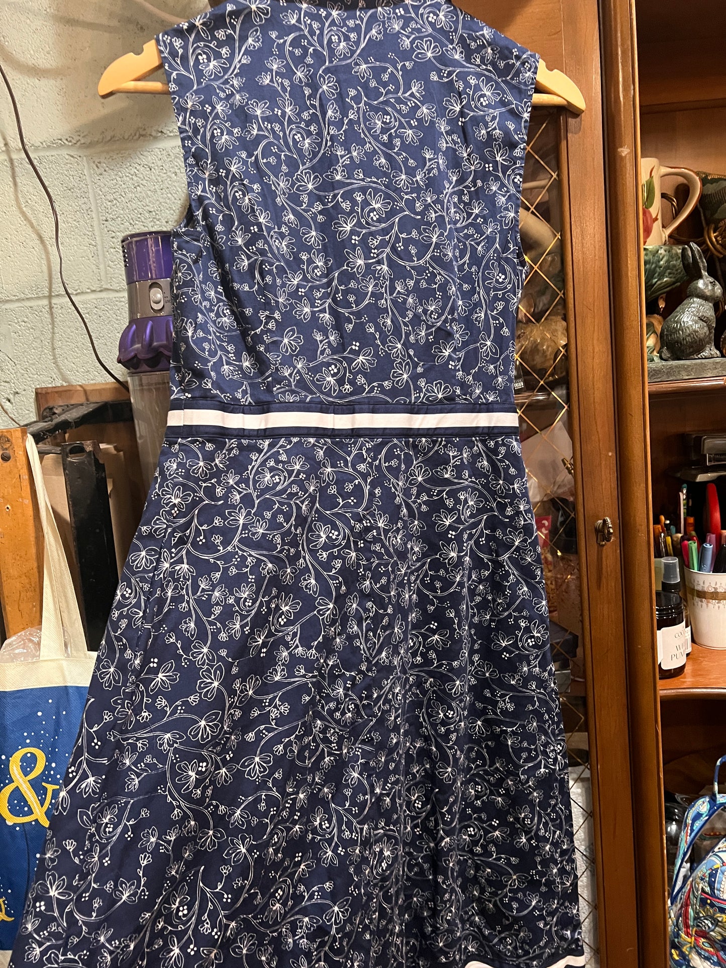 Mason Jules Blue Floral Button Down Dress