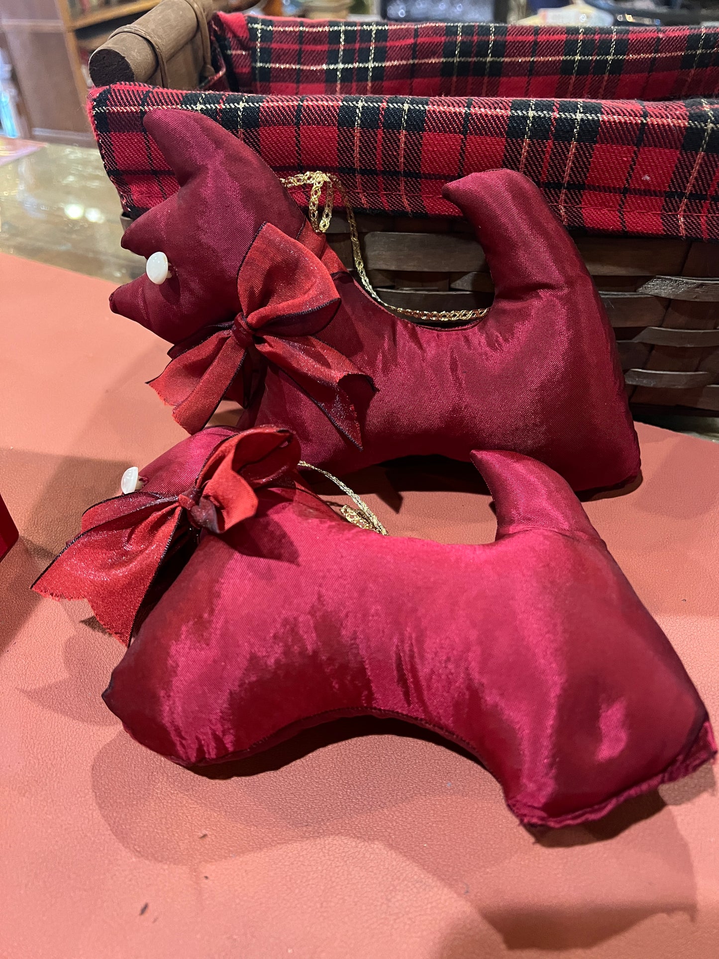 Pair of Stuffed Holiday Scottie’s